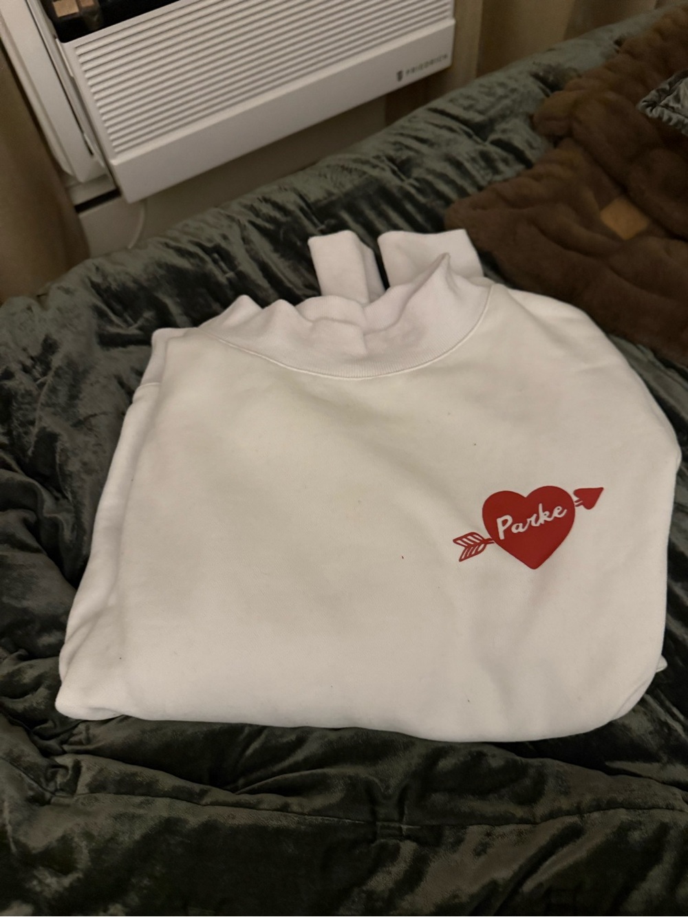 White 'Parke' Heart Sweatshirt - Valentines Day